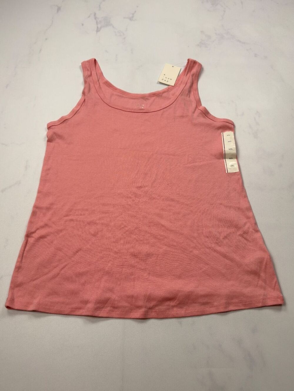 A New Day Tank Pink Scoop Neck Relaxed Fit - Womens XXL NWT